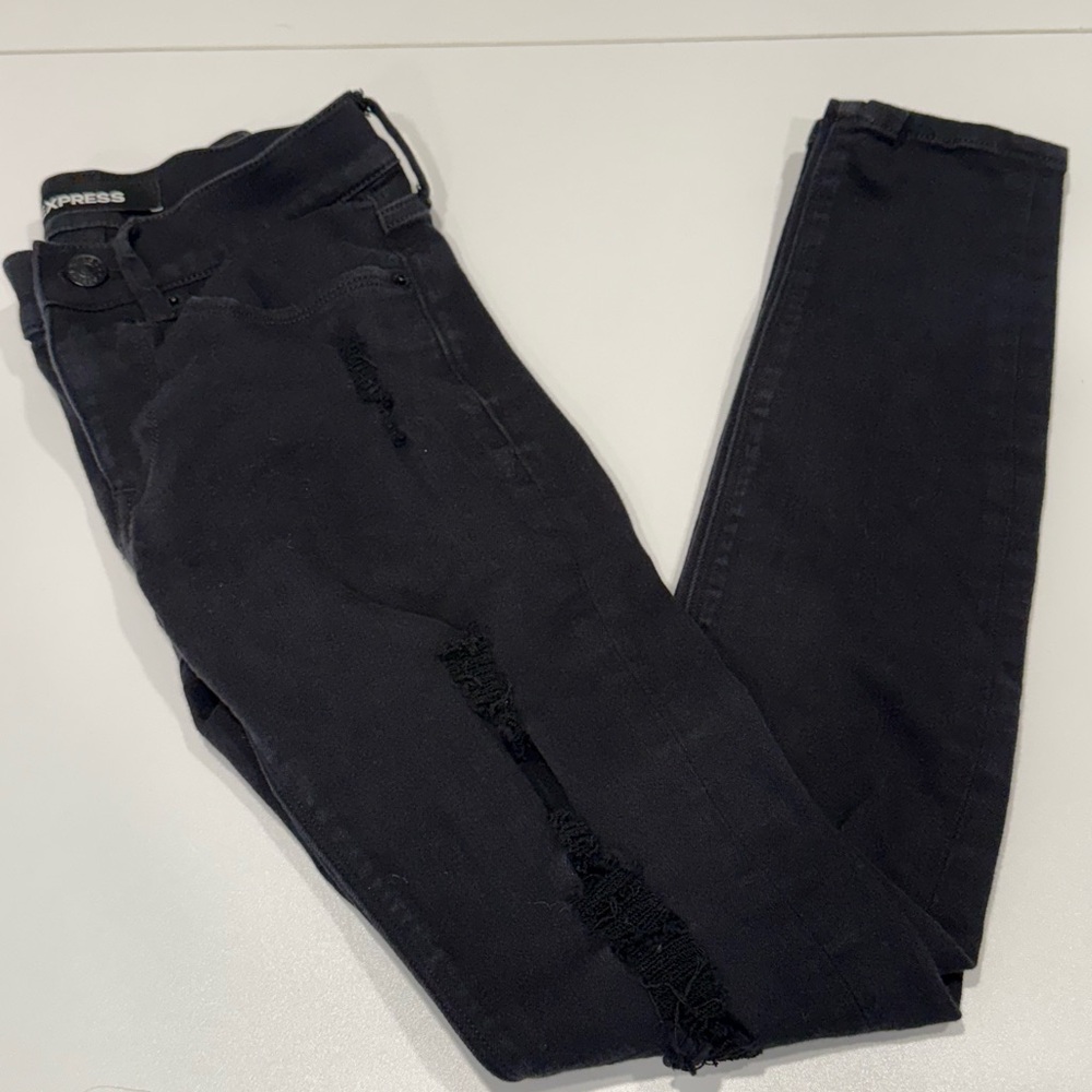 Express Women's Black Skinny Jeans